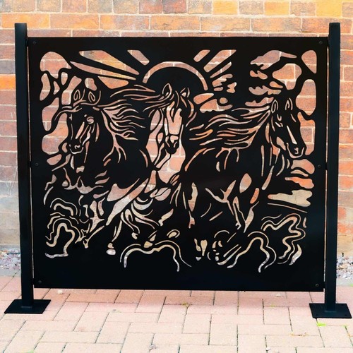 Fence horse garden metal - fence,
