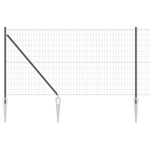 Euro fence with concrete base - fence,