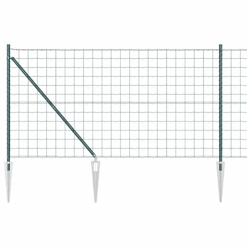 Euro fence with concrete - fence,
