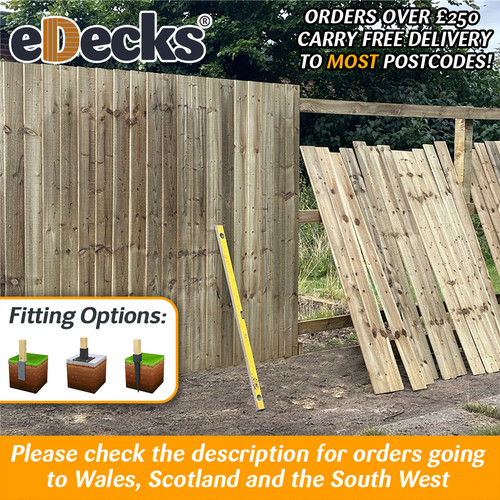 Budget featheredge post rail - featheredge,
