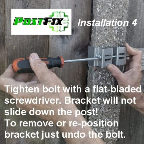 Slotted concrete fence post - fence,
