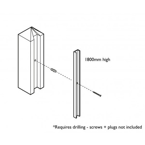 Fencing post adaptor - post, channel
