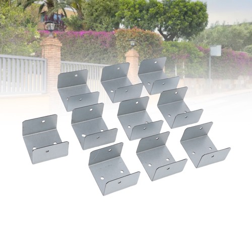Fence post bracket mesh - u,