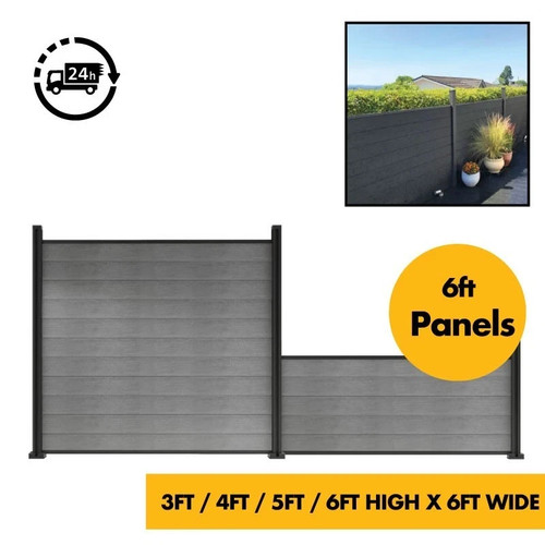 Composite fence panels - fence, 6ft