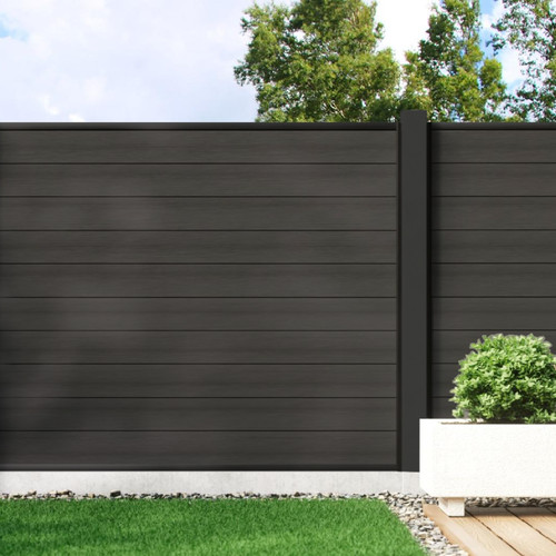 Charcoal composite fencing - charcoal,
