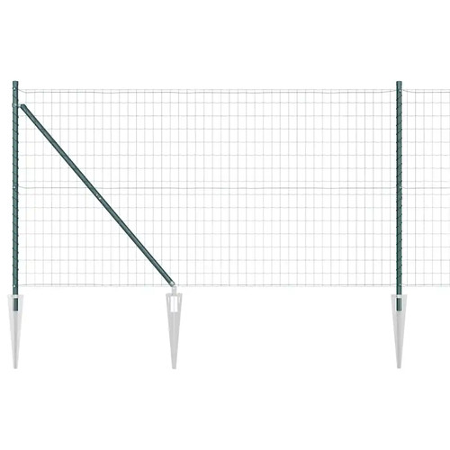Euro fence with concrete - fence,