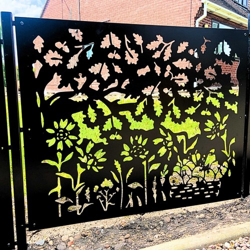 Garden metal autumn fence - autumn,