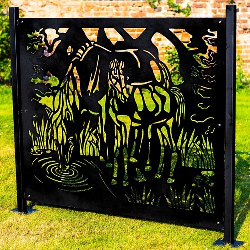 Garden horse metal - garden,