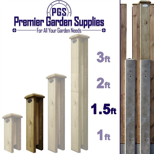 5ft timber concrete garden - 1.5ft,