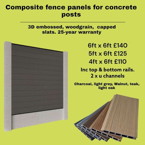 Capped composite fence panel - fence,