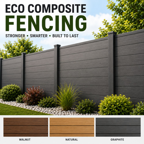Eco composite fencing - composite, panels